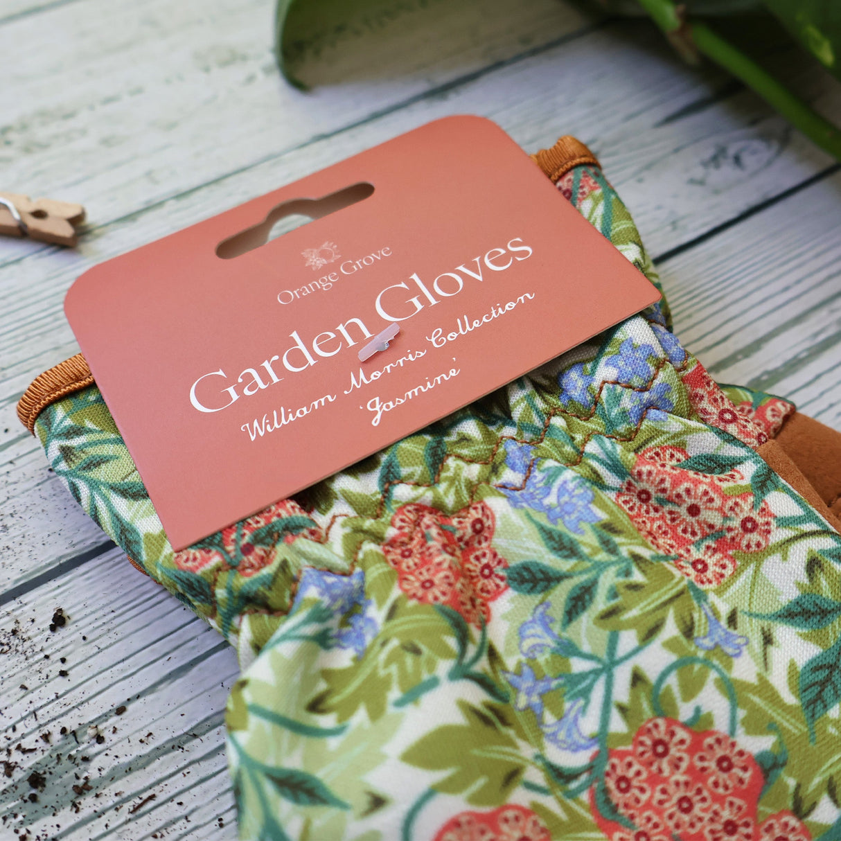 Orange Grove Outdoor Gardening Gloves - William Morris Design