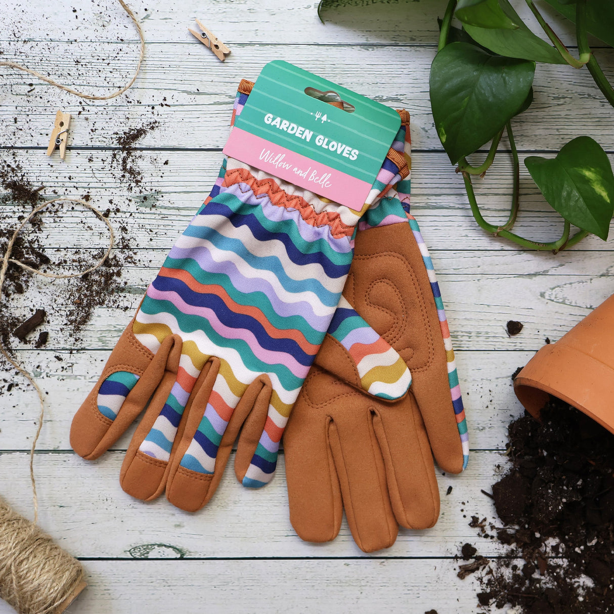 Willow and Belle Outdoor Gardening Gloves - Wiggle Design