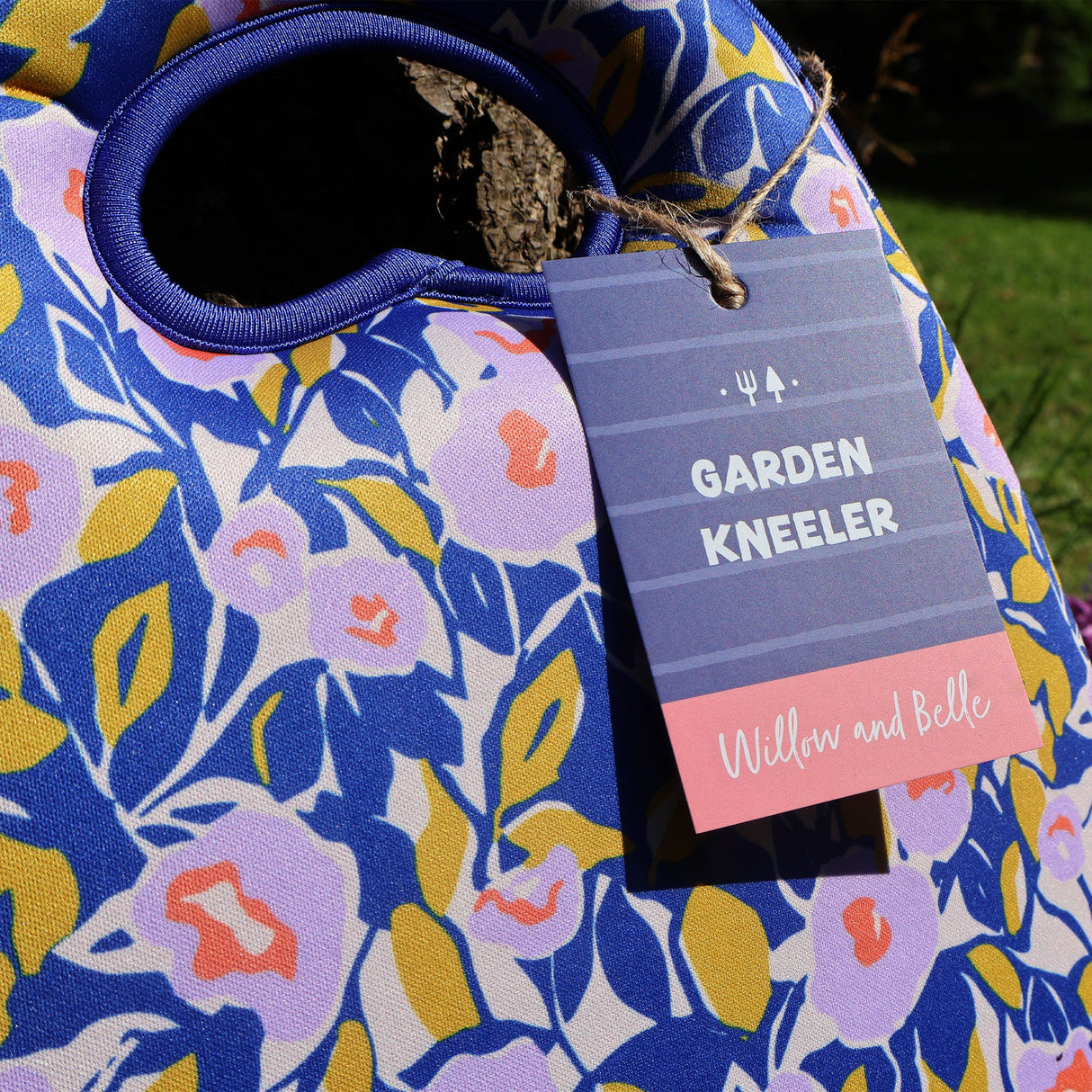 Willow and Belle Garden Kneeler - Floral Design - Padded Memory Foam