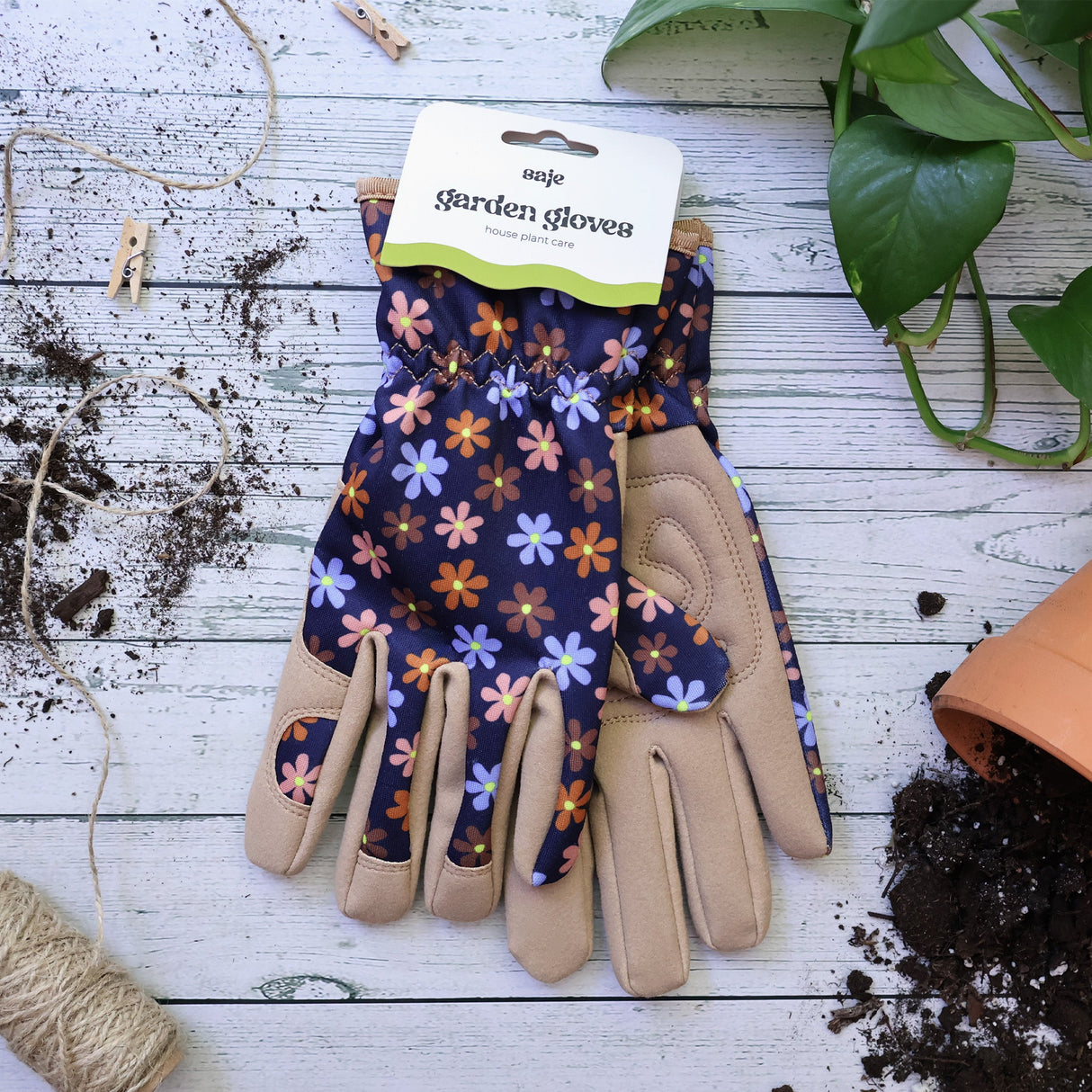 Saje Outdoor Gardening Gloves - Flower Design