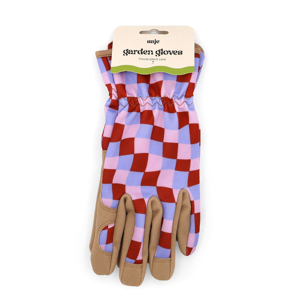 Saje Outdoor Gardening Gloves - Warp Check Design