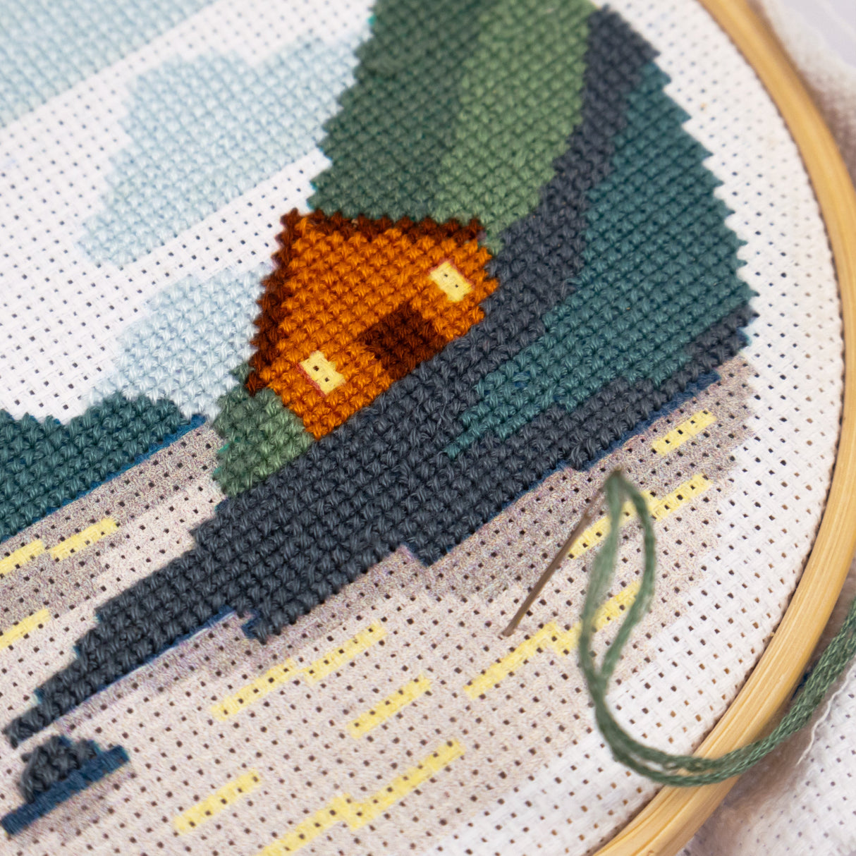 Cross Stitch Kit – Adult Craft Set – Two Designs Included