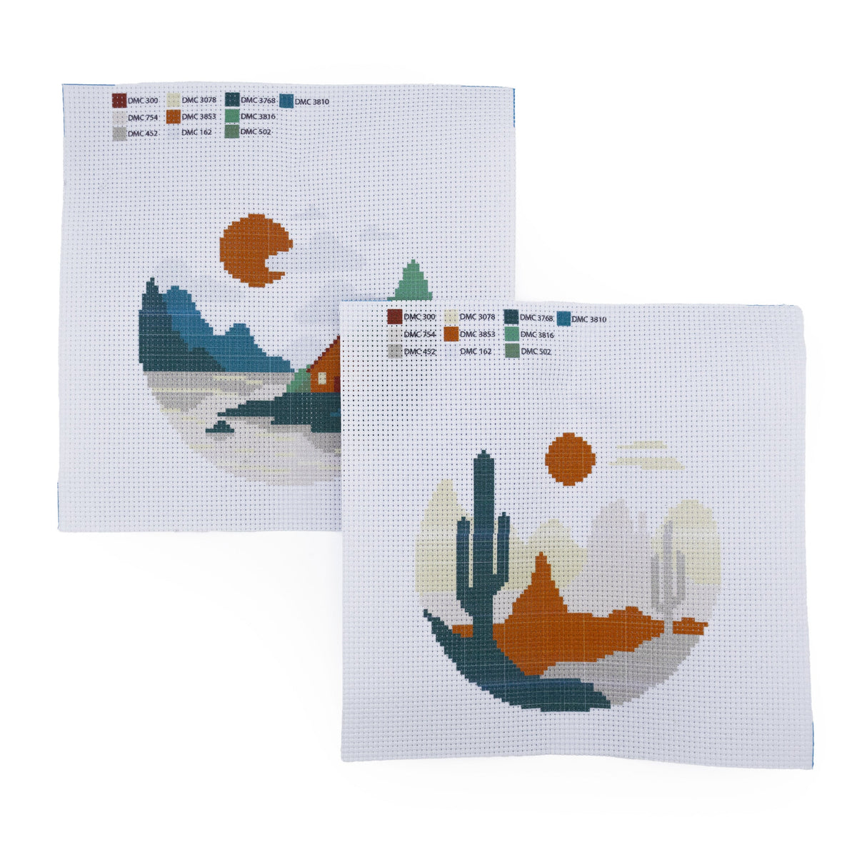 Cross Stitch Kit – Adult Craft Set – Two Designs Included