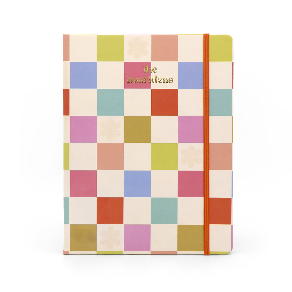 Saje Journal Notebook - Rainbow Check B5 Design