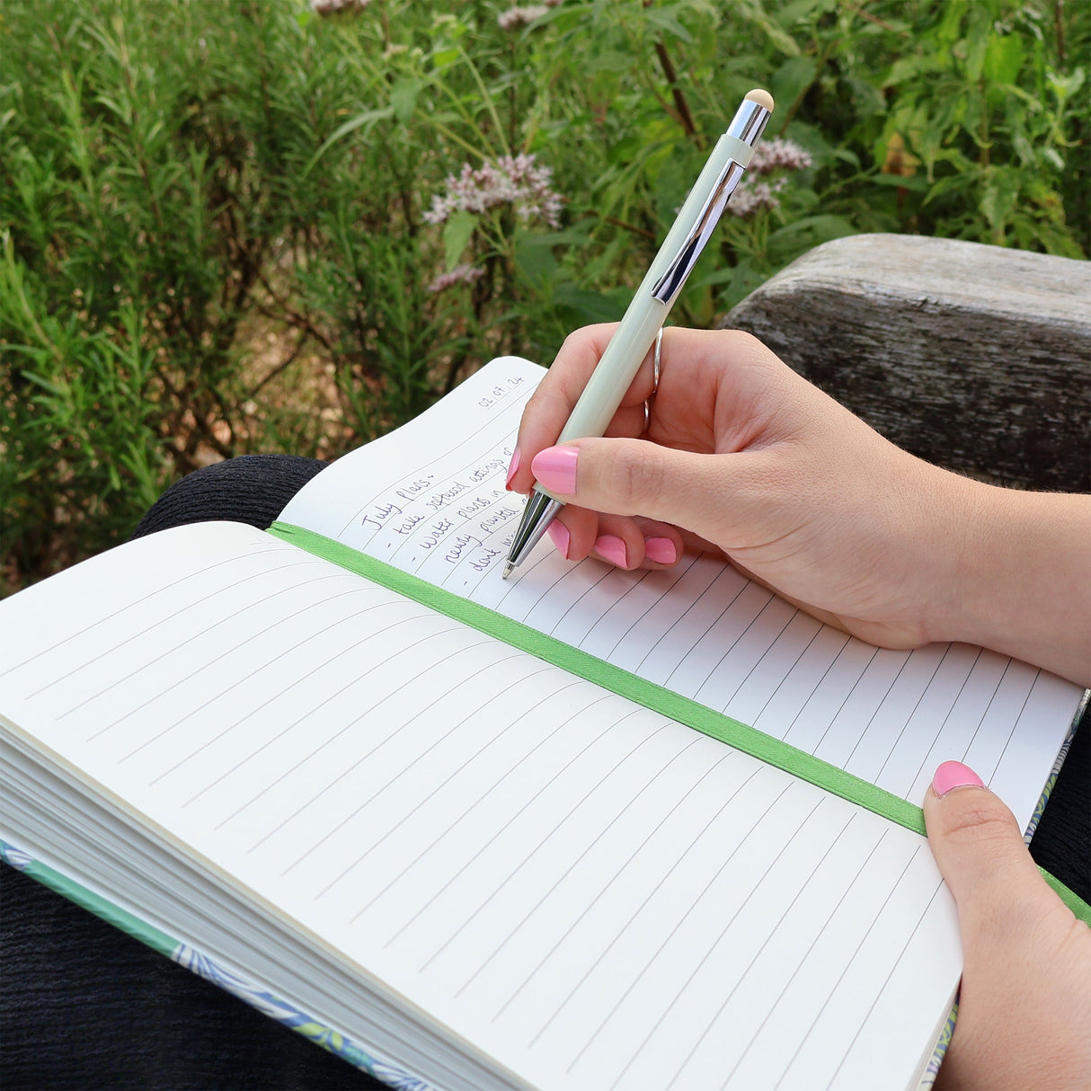 William Morris Journal Notebook – Larkspur Green A5 Design