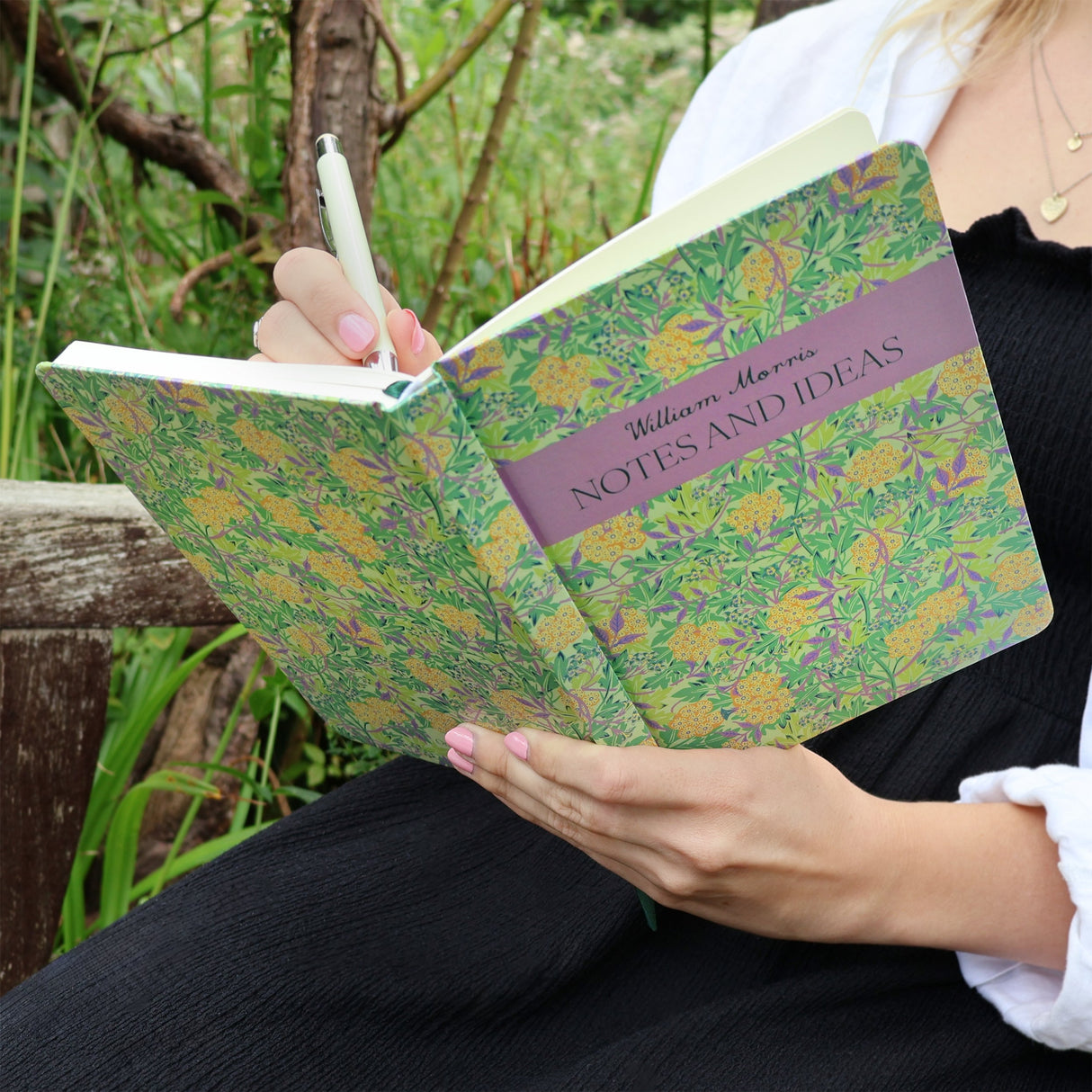 William Morris Journal Notebook – Jasmine Purple A5 Design