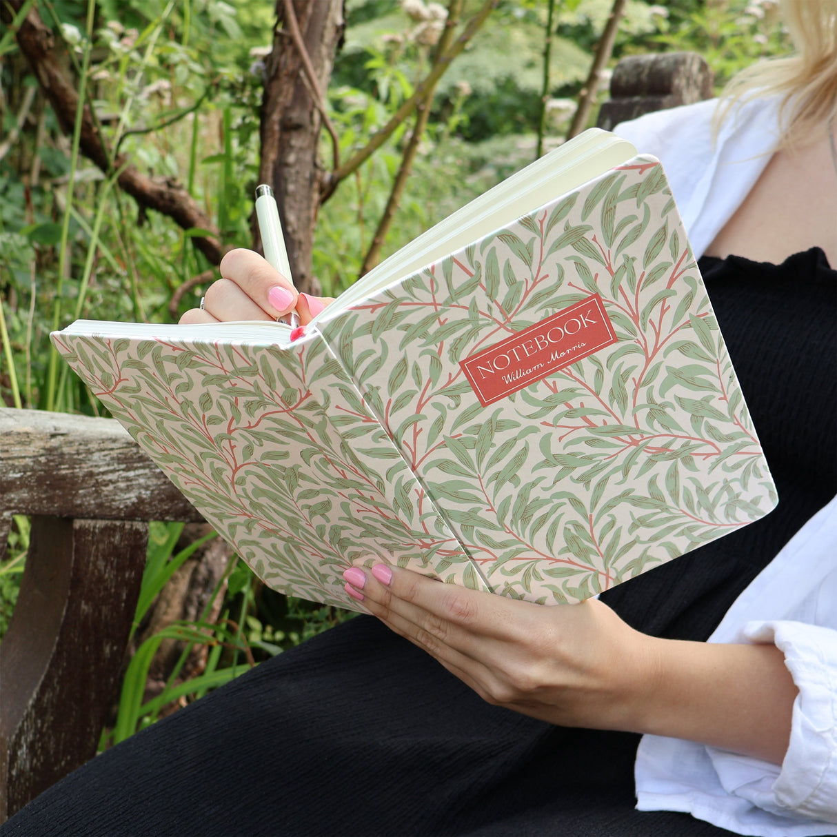William Morris Journal Notebook – Willow Coral A5 Design