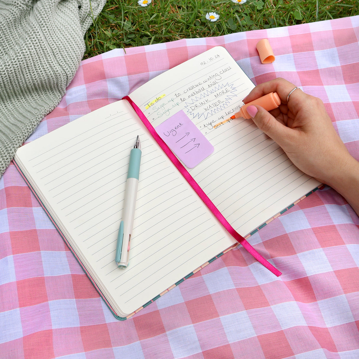 Journal Notebook – Candy Stripes A5 Design