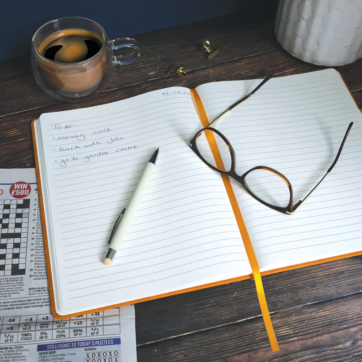 RK Ochre B5 Journal Notebook – Classic Hardback Design