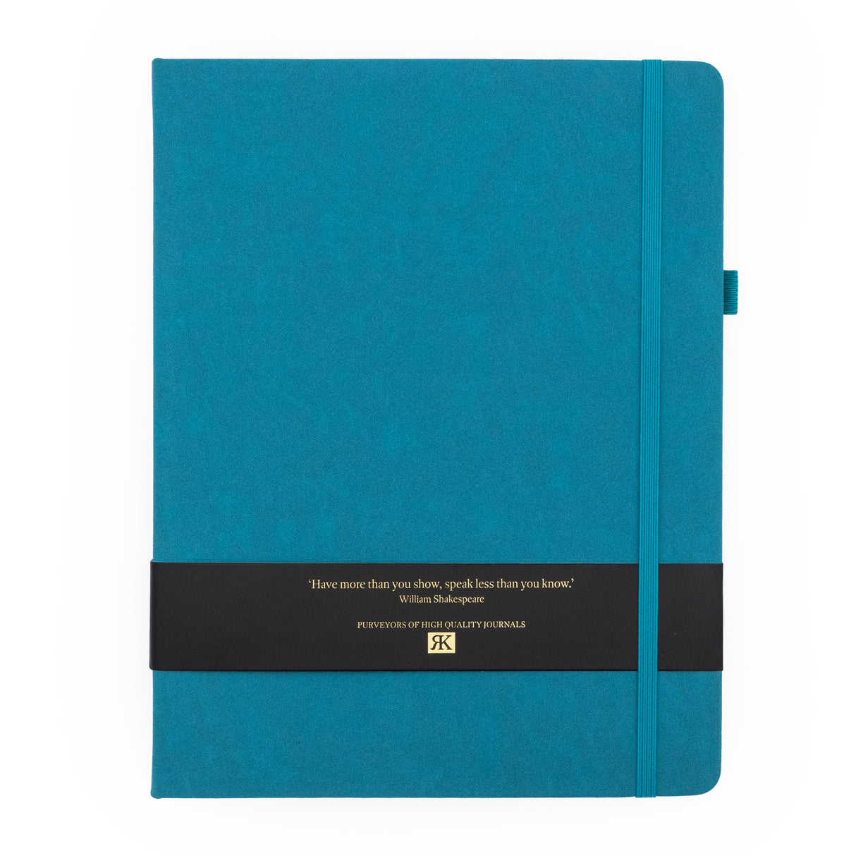 RK Journal Notebook – Faux Suede Teal B5 Design