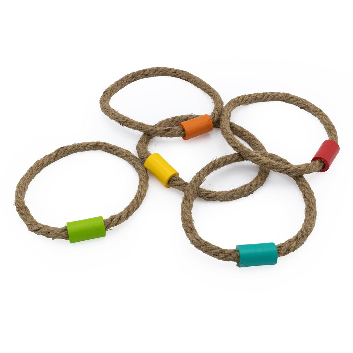 Jungle Animals Children's Wooden Ring Toss Set