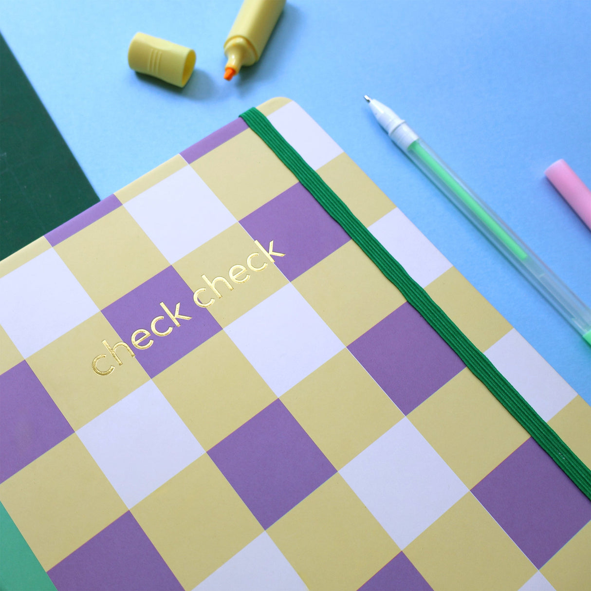 Journal Notebook - Check Check B5 Design