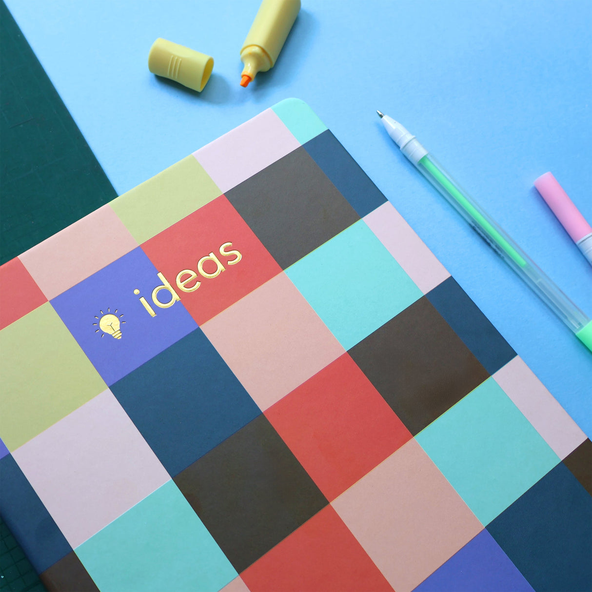 Saje Journal Notebook - Coloured Squares B5 Design