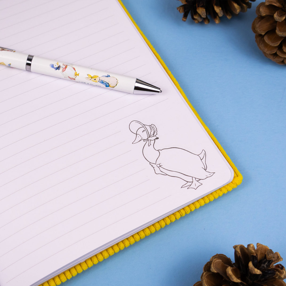 Jemima Puddle-Duck Cloth Notebook – A5 with Textured Cover