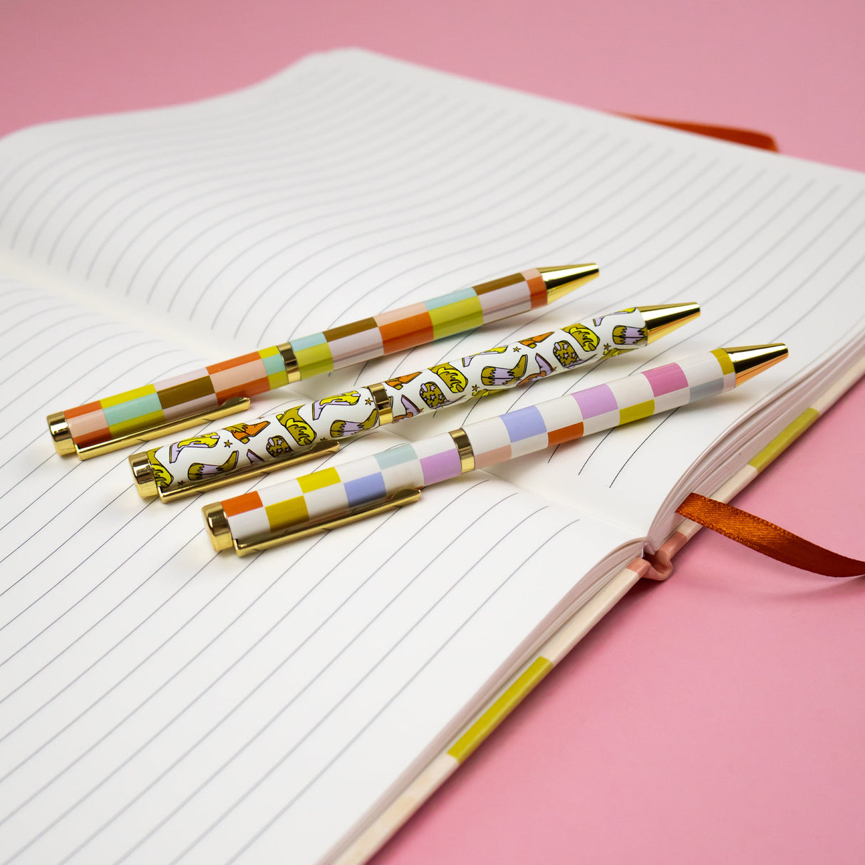 Saje Mixed Design Ballpoint Pens in Gift Box – Set of 3 Pens