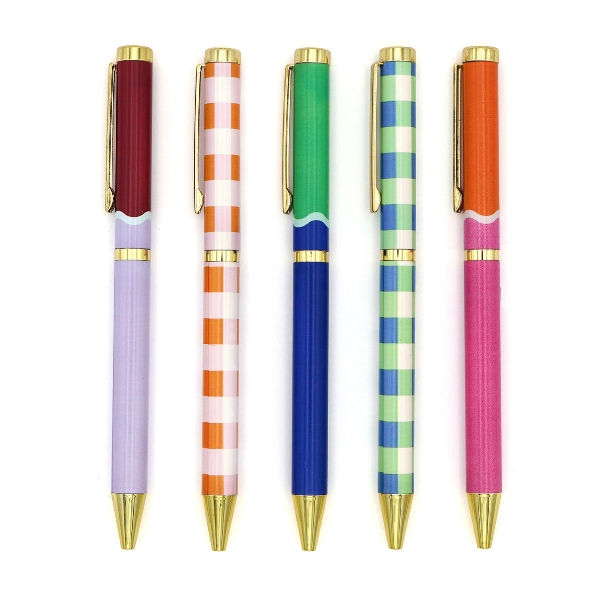 Saje Mixed Design Ballpoint Pens in Gift Box – Set of 5 Pens