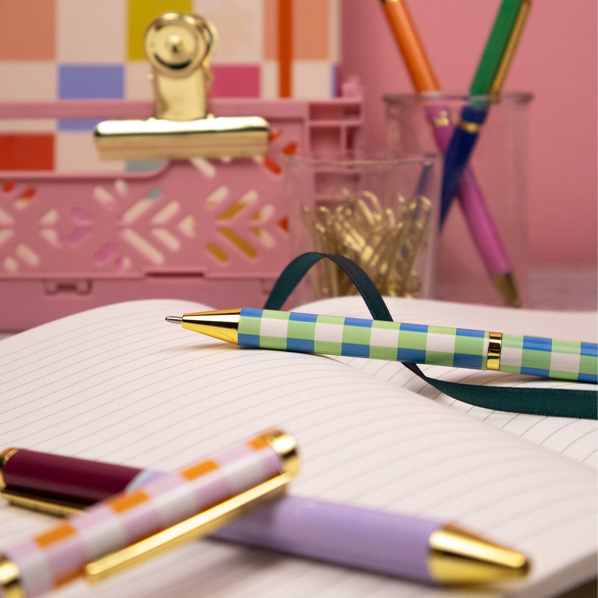 Saje Mixed Design Ballpoint Pens in Gift Box – Set of 5 Pens