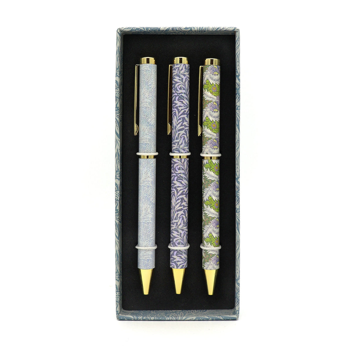 Orange Grove William Morris Ballpoint Pens in Gift Box – Set of 3 Pens