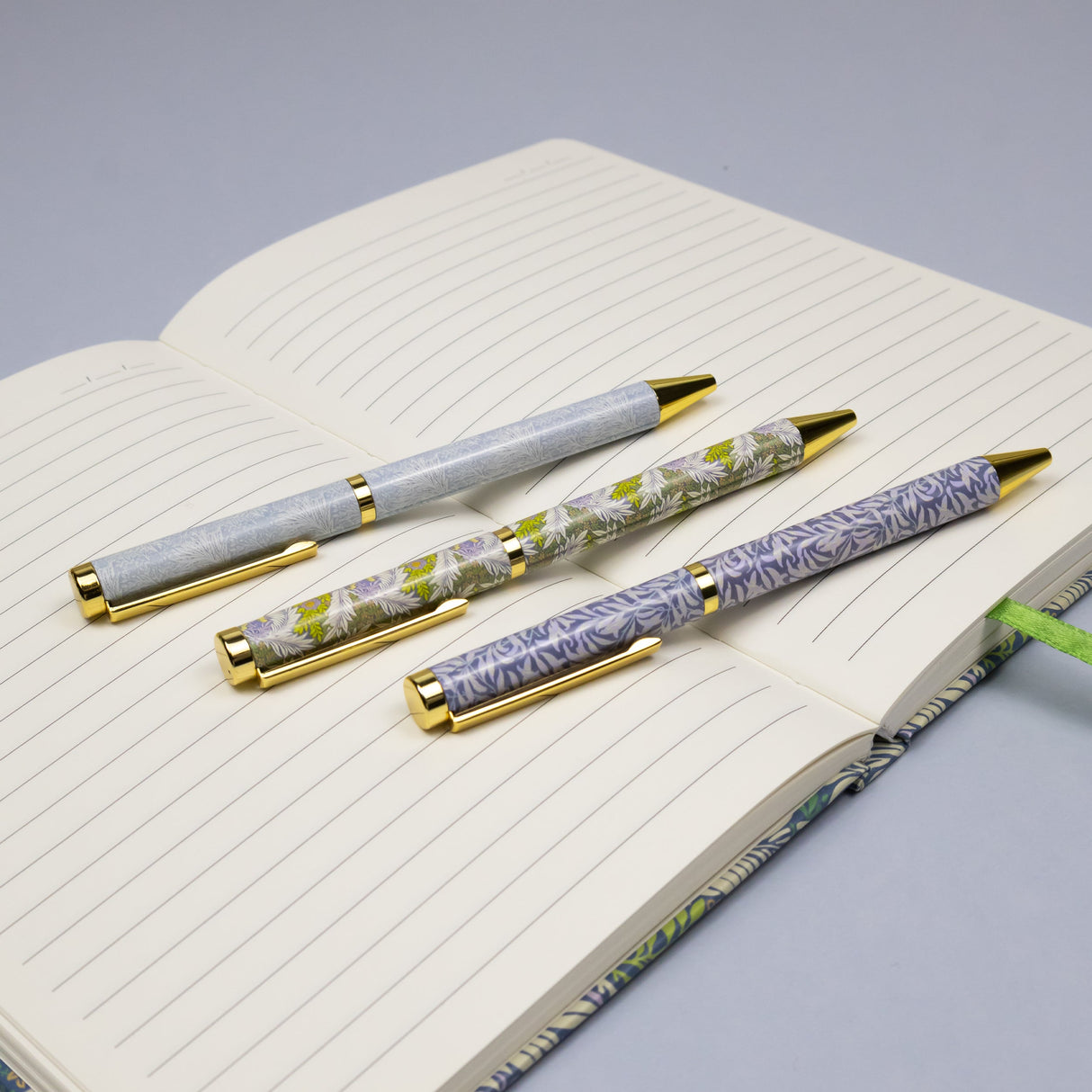 Orange Grove William Morris Ballpoint Pens in Gift Box – Set of 3 Pens