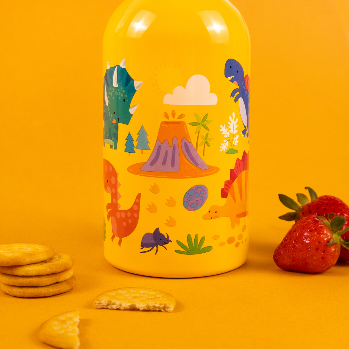 Kids Dinosaur Water Bottle – 500ml Stainless Steel