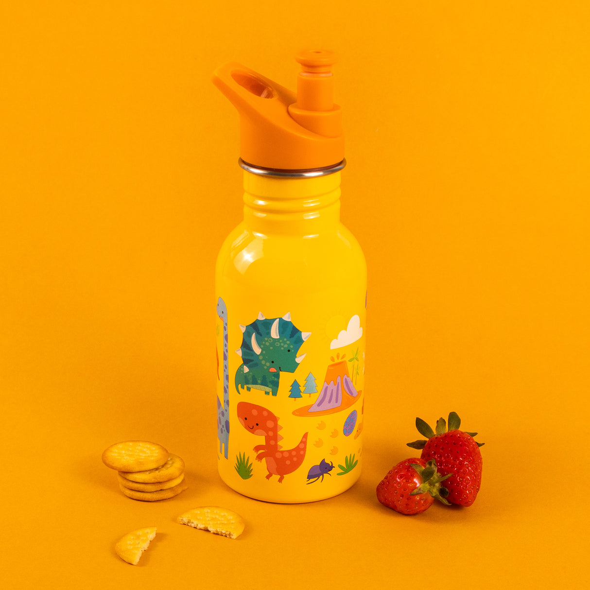 Kids Dinosaur Water Bottle – 500ml Stainless Steel