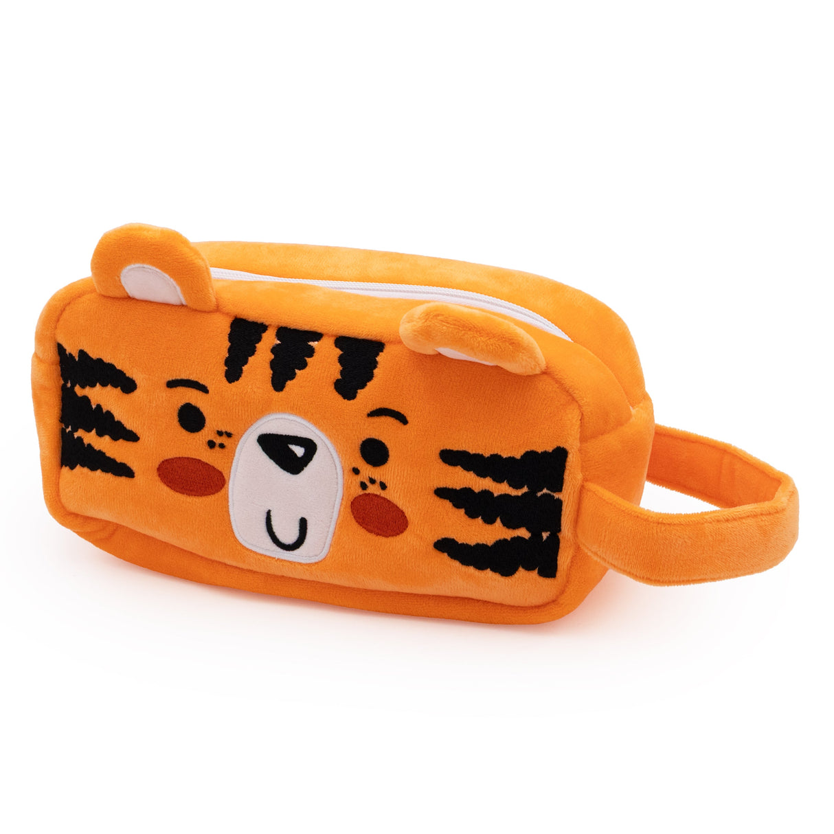 Jungle Animal Plush Pencil Case – Soft Zip-Up Storage for Kids