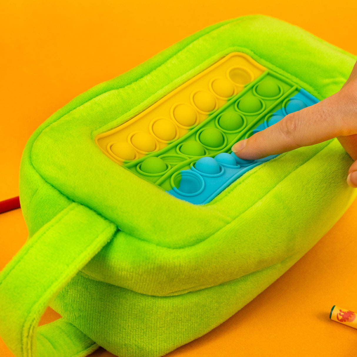 Dinosaur Plush Pencil Case – Soft Zip-Up Storage for Kids