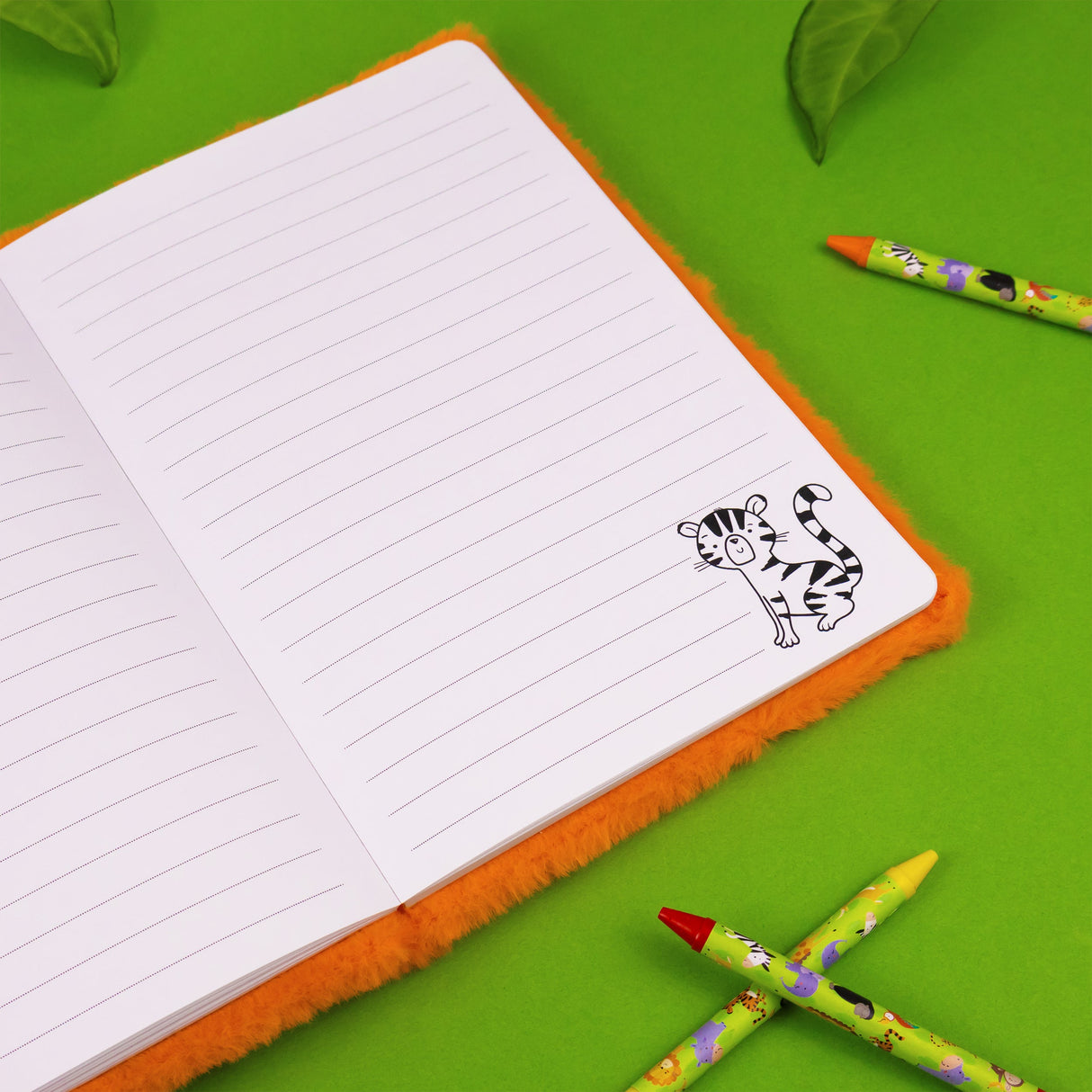 Jungle Animal Plush Notebook