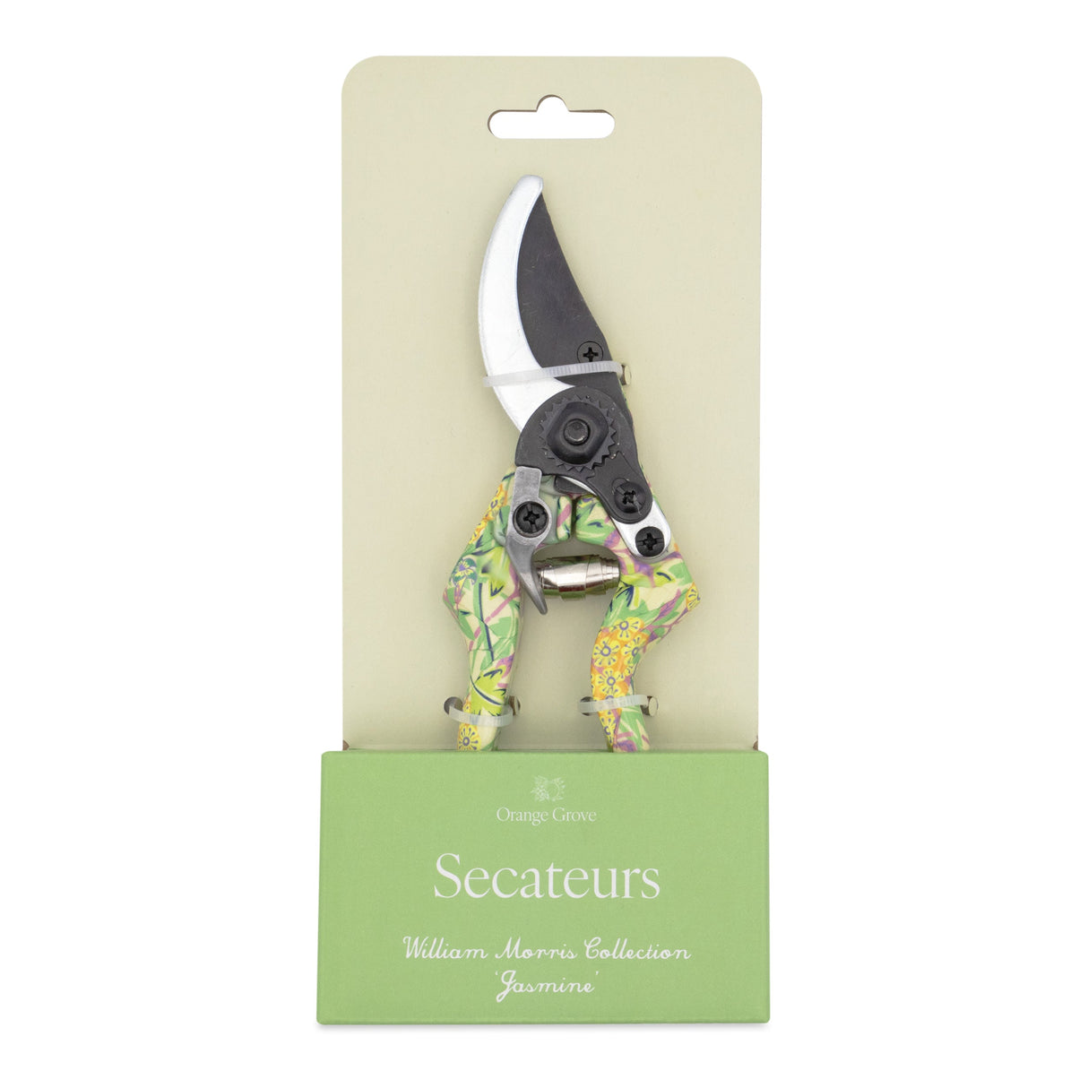 Orange Grove Secateurs - William Morris Jasmine Design