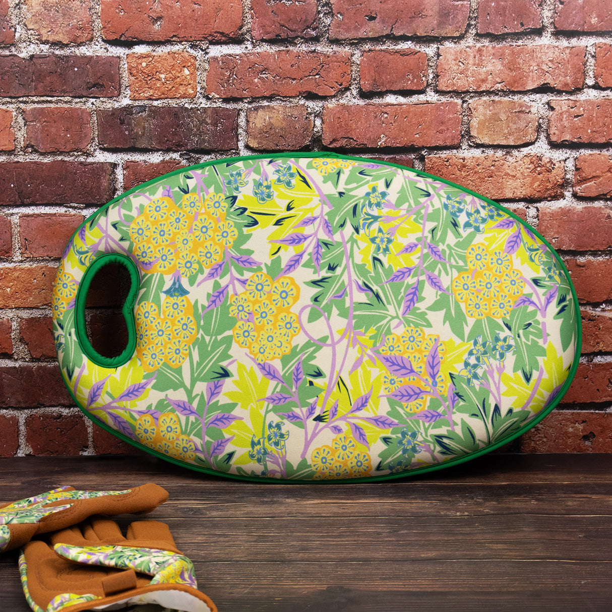 Orange Grove Garden Kneeler - William Morris Design - Padded Memory Foam