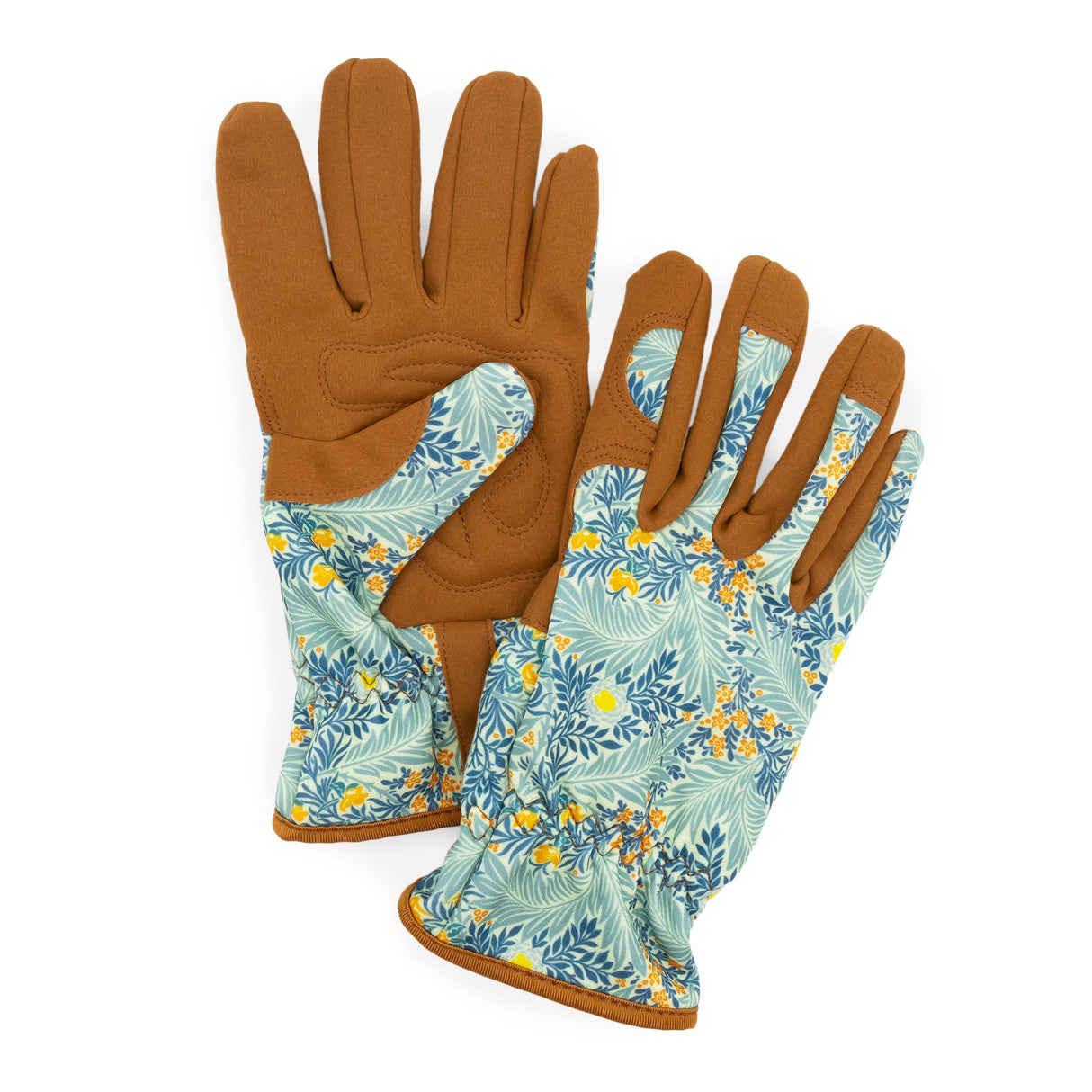 Orange Grove Gardening Gloves - William Morris Larkspur Design