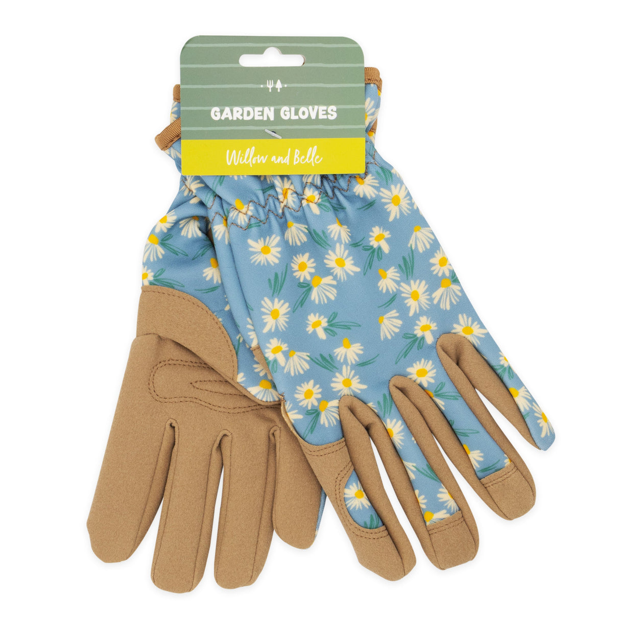 Willow and Belle Gardening Gloves - Daisy Blue Design