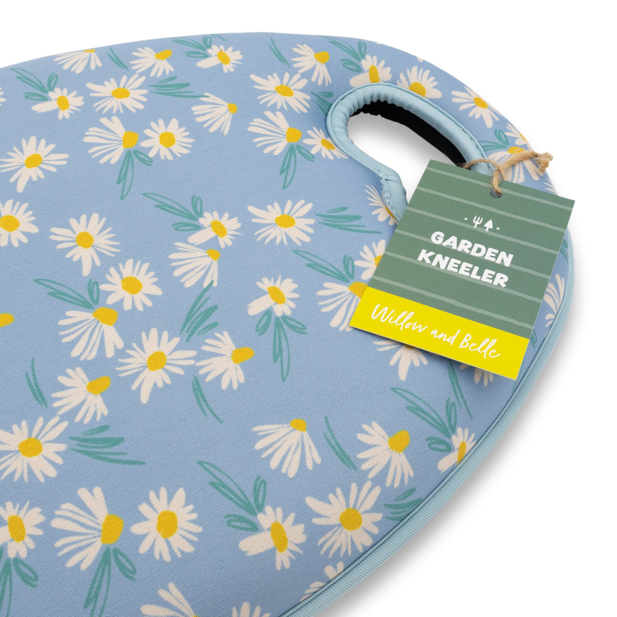 Willow and Belle Garden Kneeler - Daisy Blue Design - Padded Memory Foam