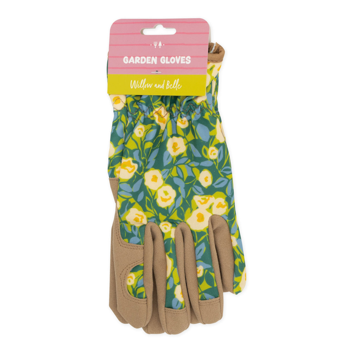 Willow and Belle Gardening Gloves - Abstract Floral Design