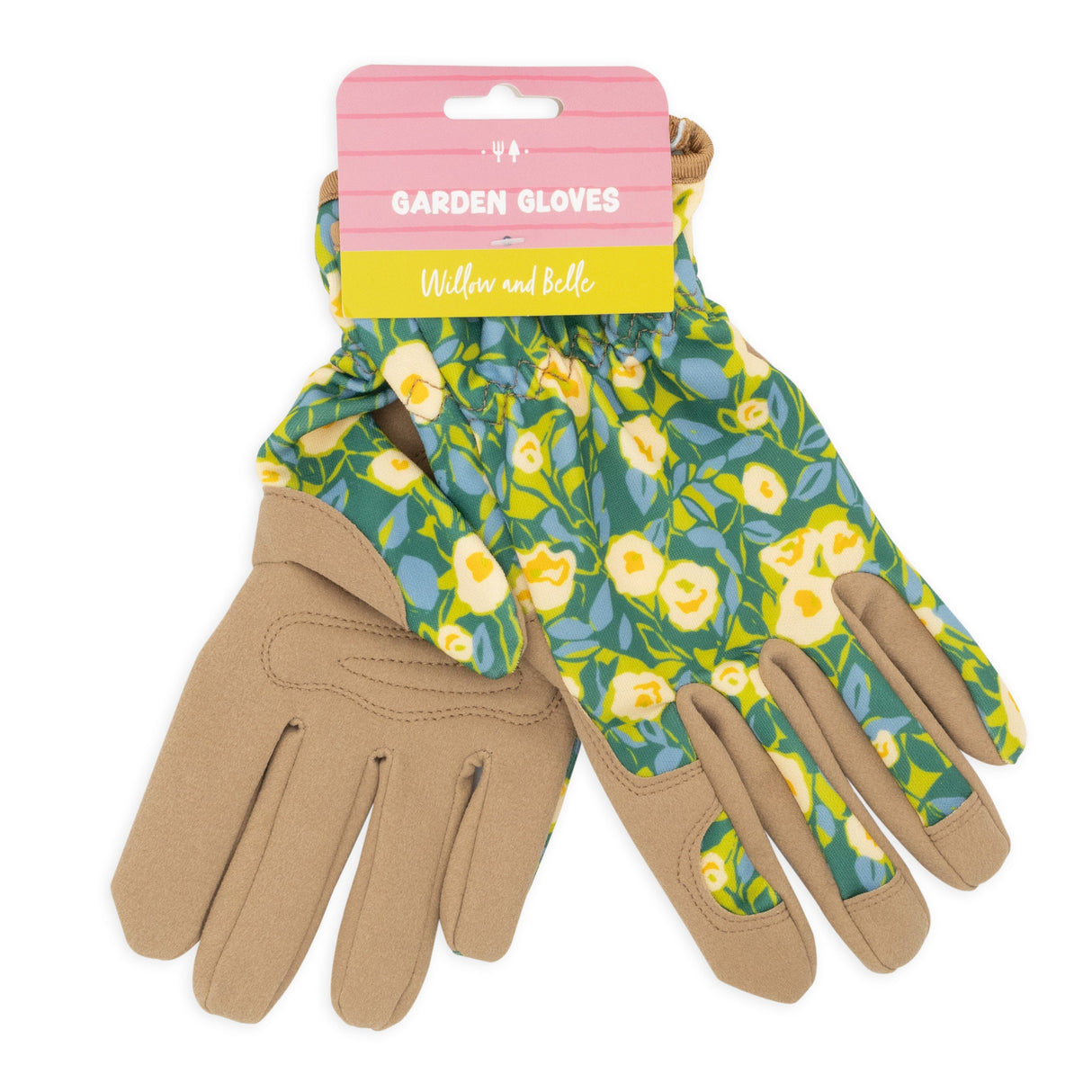 Willow and Belle Gardening Gloves - Abstract Floral Design