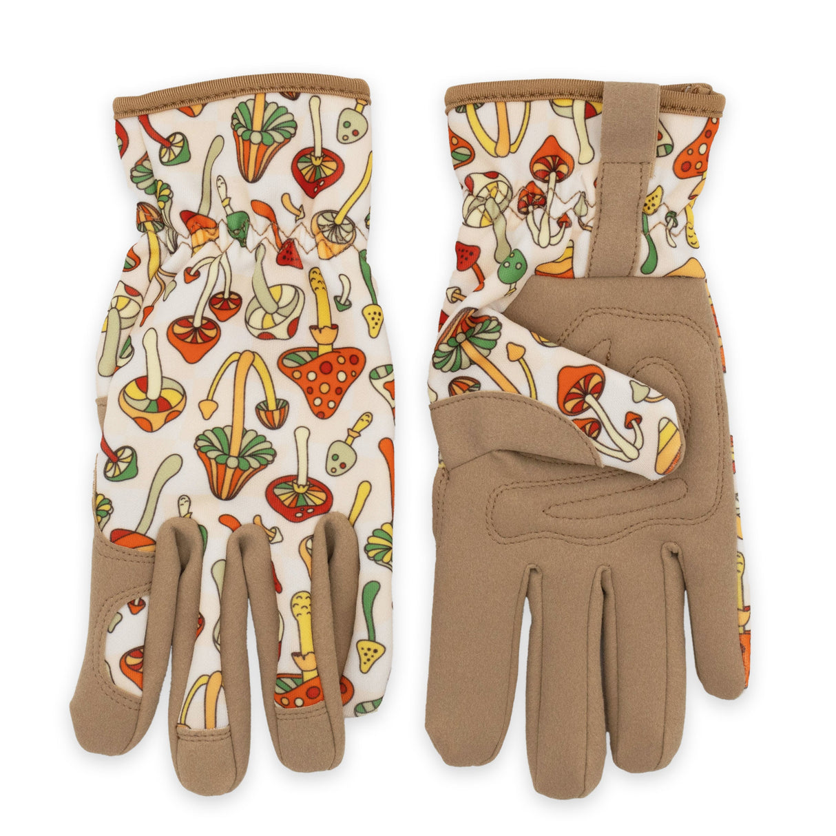 Saje Gardening Gloves - Retro Mushroom Design