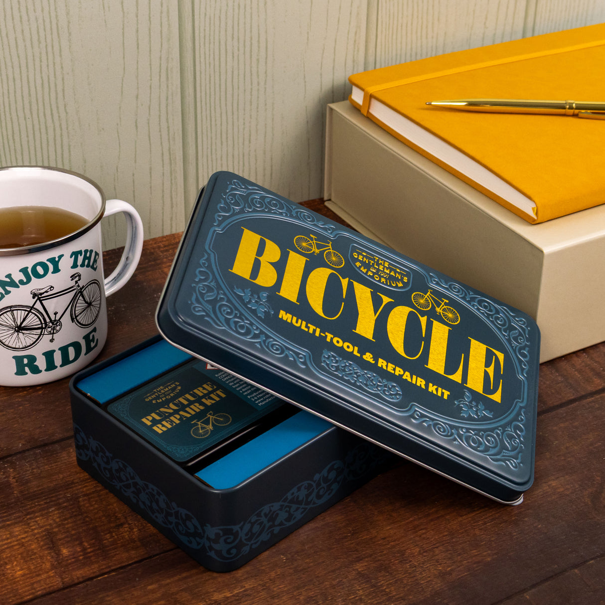 The Gentleman’s Emporium Bicycle Tin Set
