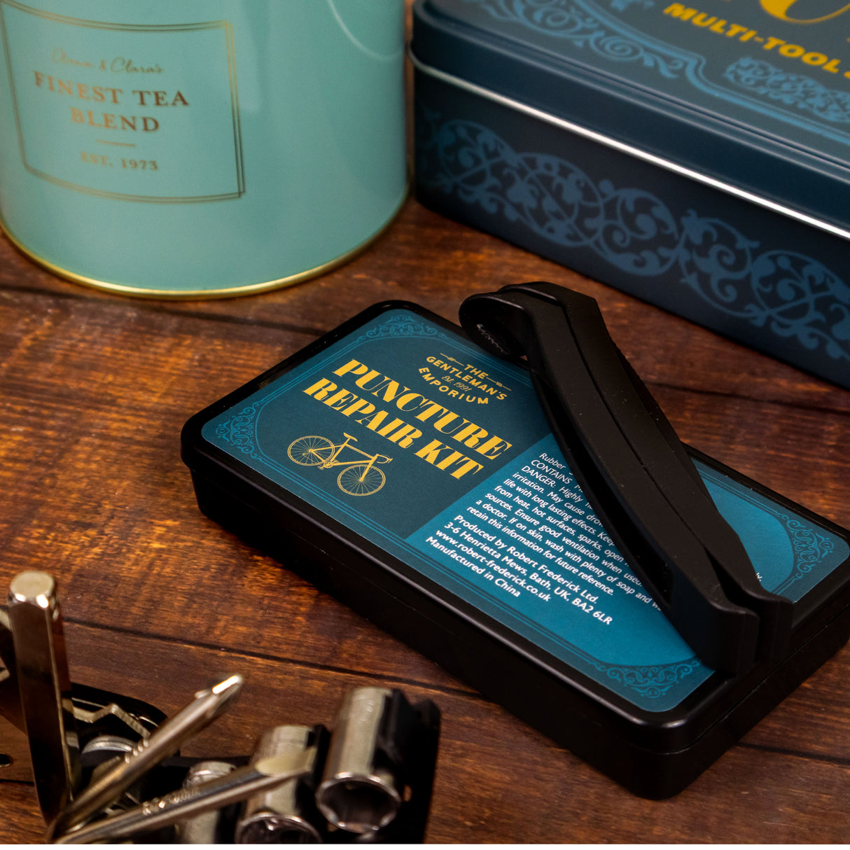 The Gentleman’s Emporium Bicycle Tin Set