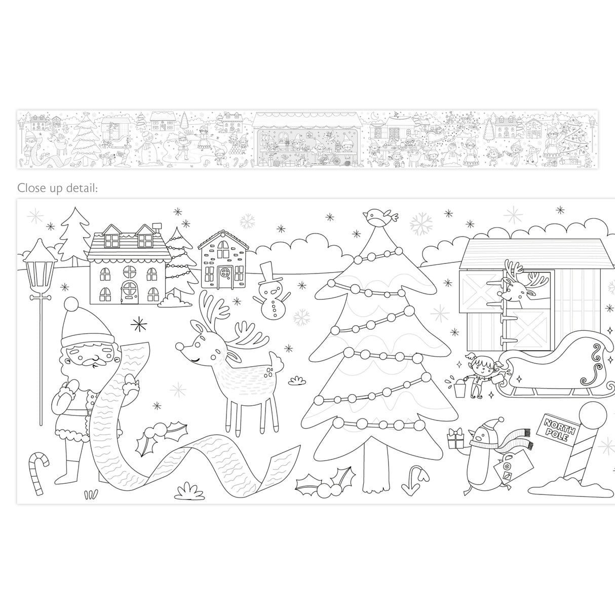 Colour Your Own 3m Christmas Poster