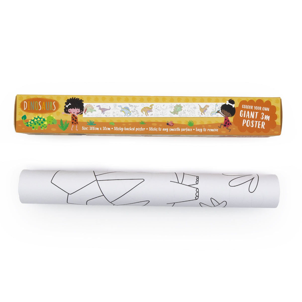 Colour Your Own 3m Dinosaur Poster