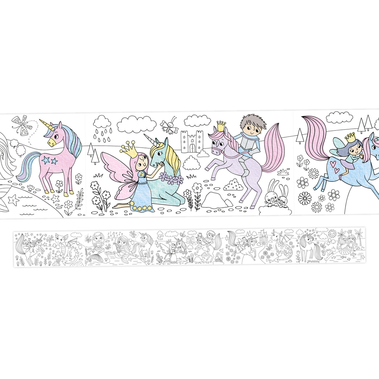 Colour Your Own 3m Magical Creatures Poster