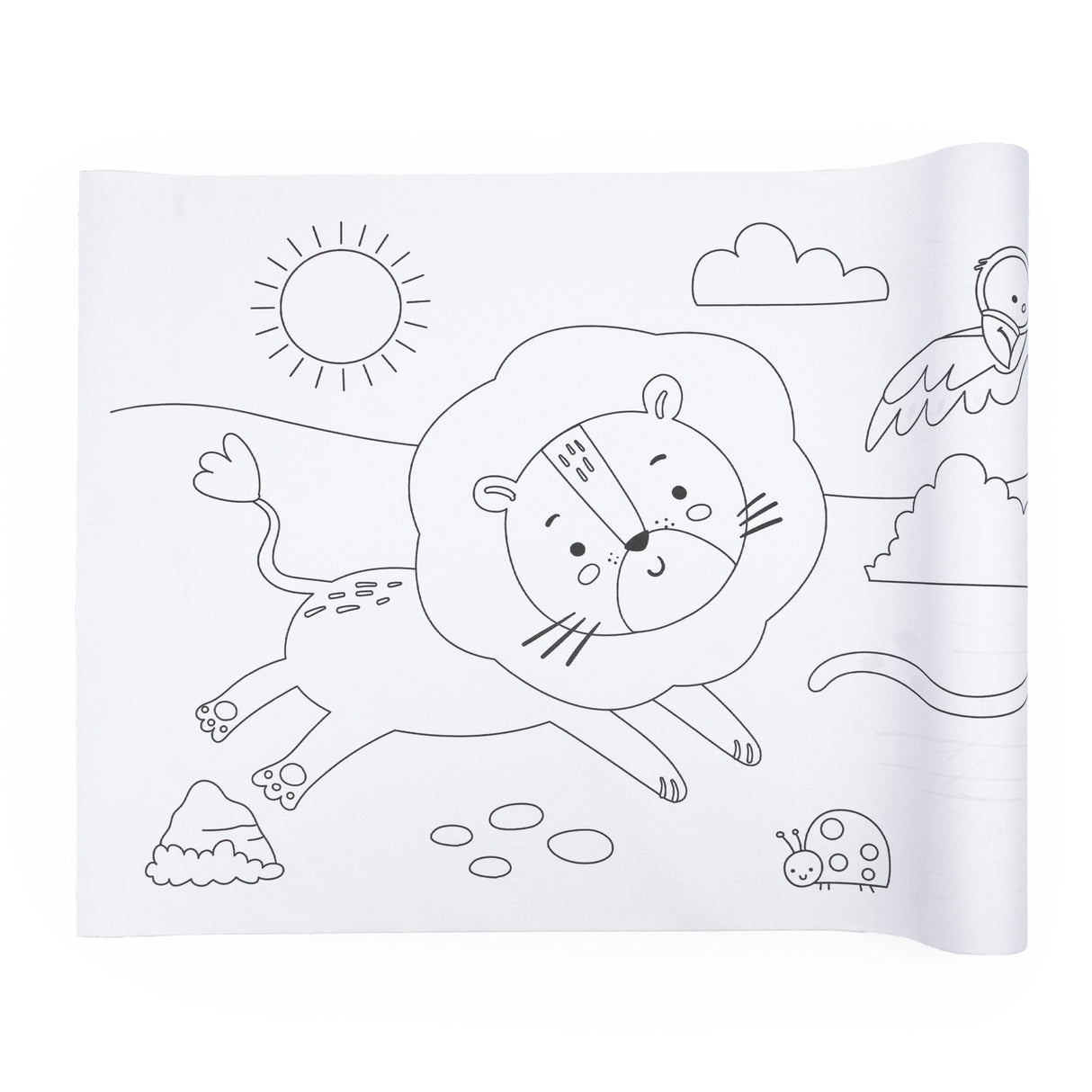 Colour Your Own 3m Jungle Animals Poster