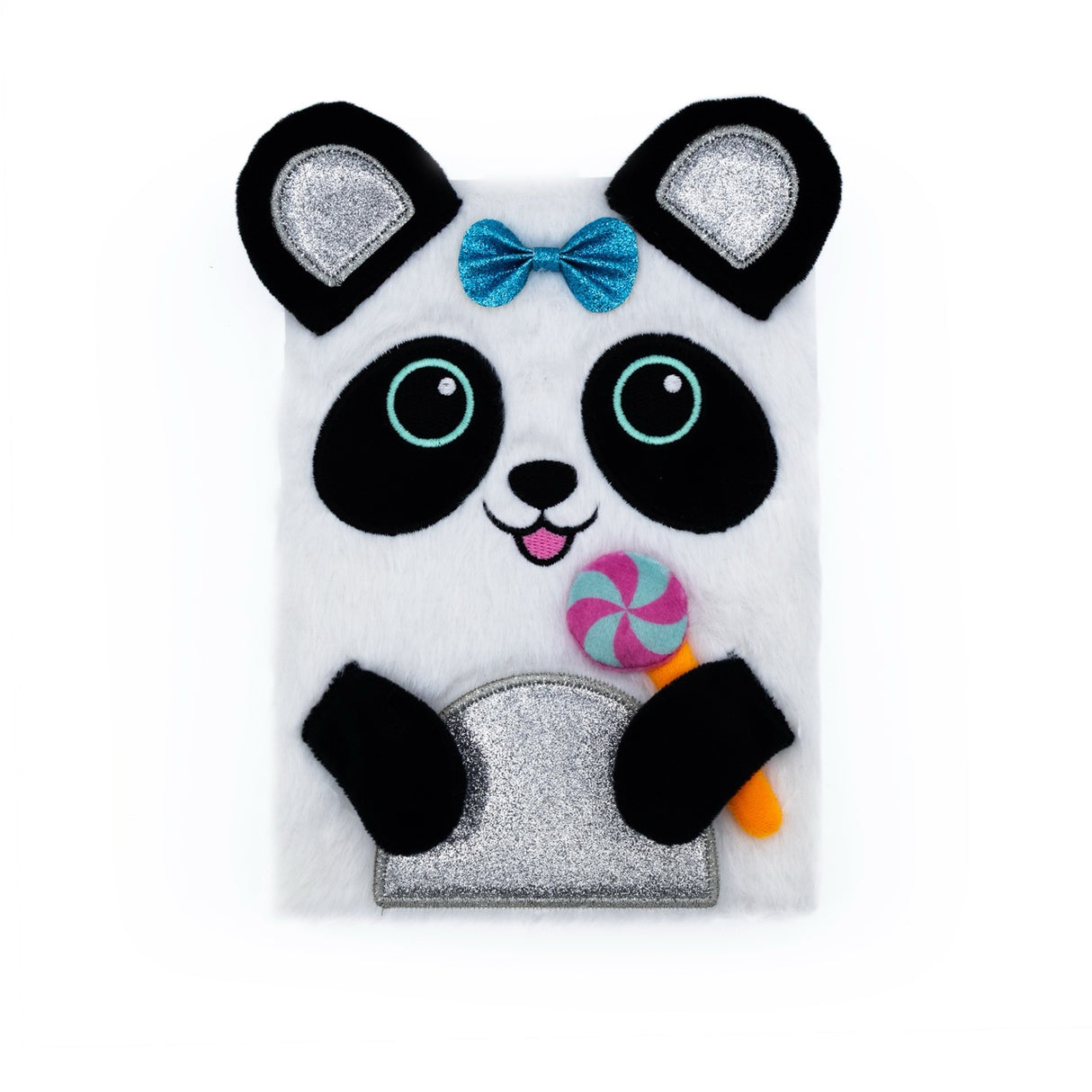 Panda Plush Notebook – Soft A5 Lined Journal for Kids