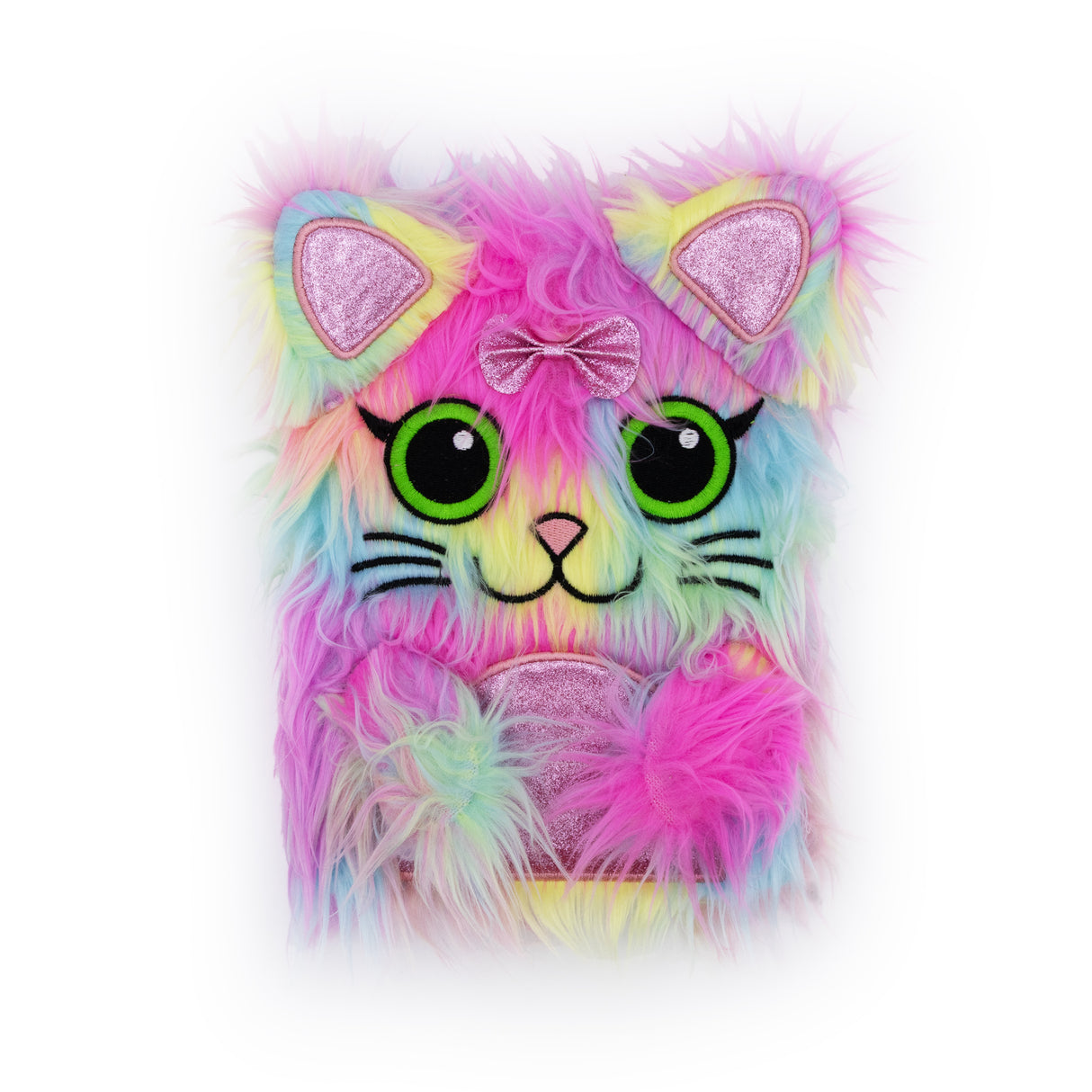 Scruffy Cat Plush Notebook – Soft A5 Lined Journal for Kids