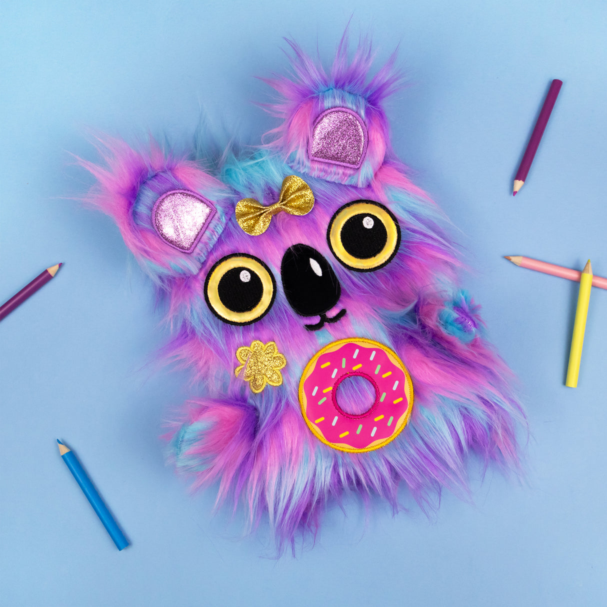 Scruffy Koala Plush Notebook – Soft A5 Lined Journal for Kids