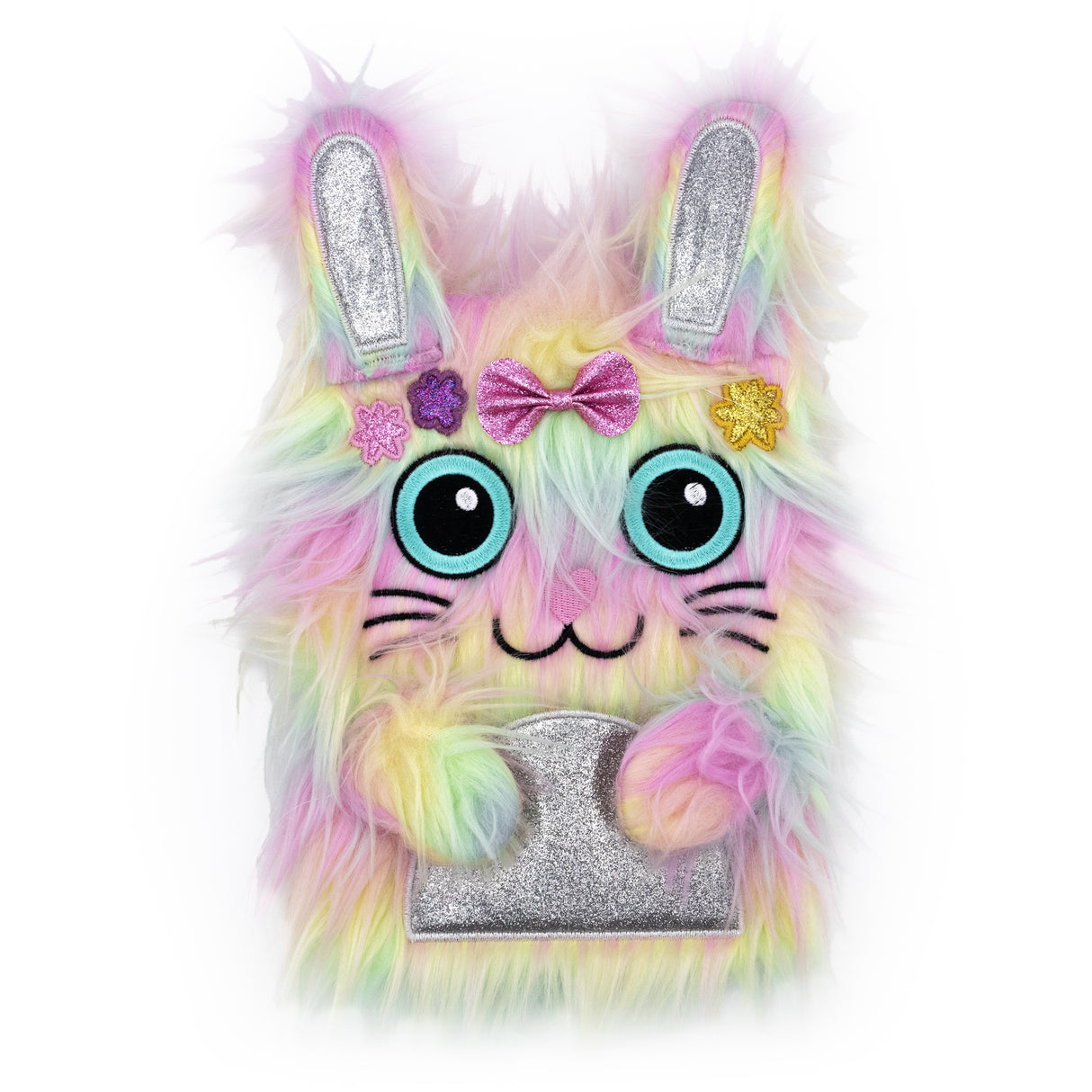 Scruffy Rabbit Plush Notebook – Soft Cover Journal for Kids