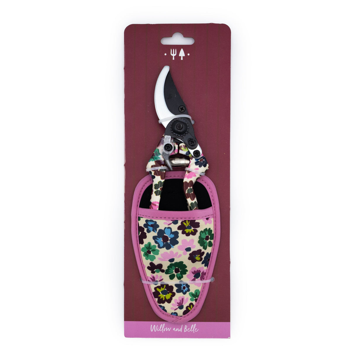Willow and Belle Secateurs With Pouch – Brush Blooms Design