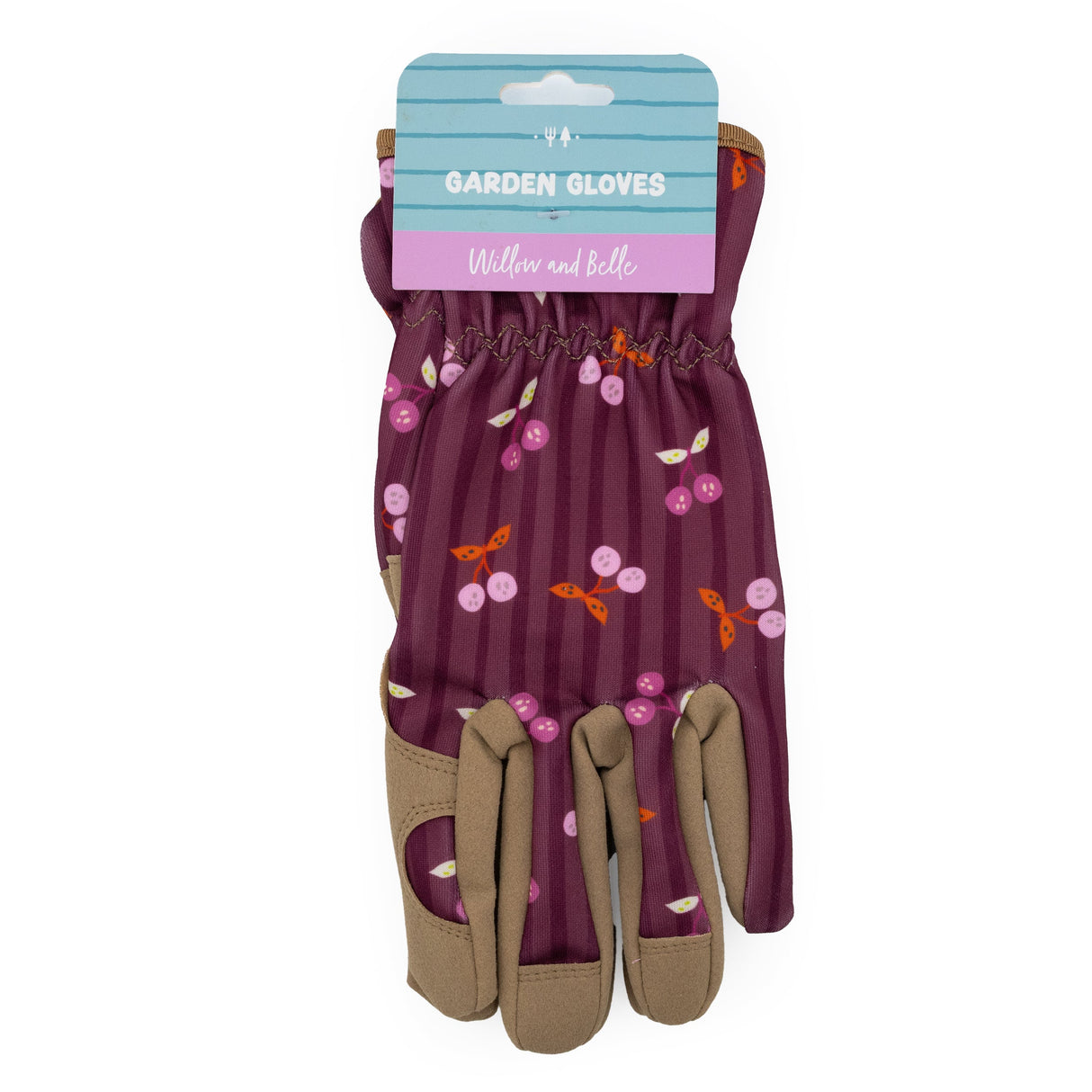 Willow & Belle Gardening Gloves - Cherries Design