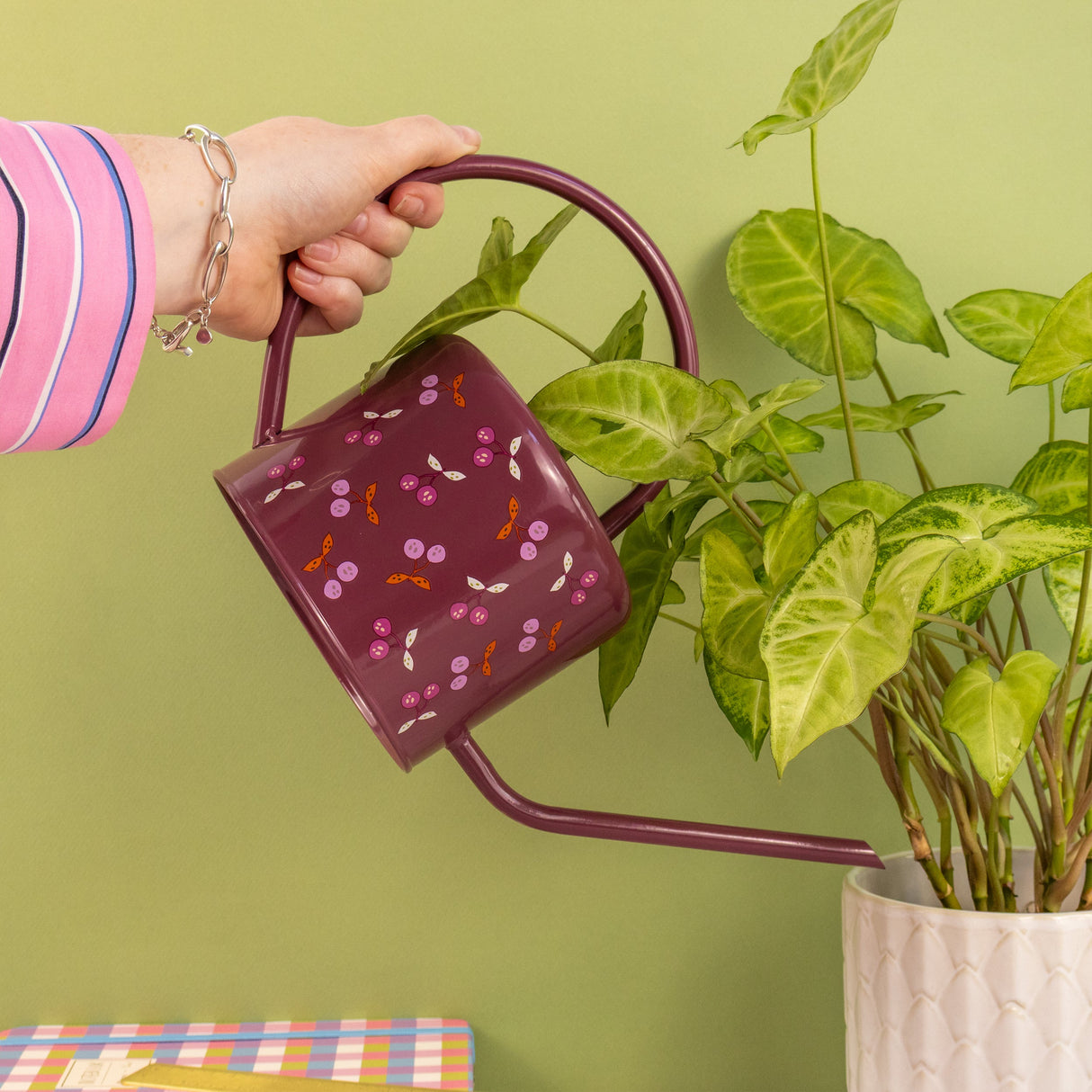 Willow and Belle Watering Can – Cherries Design