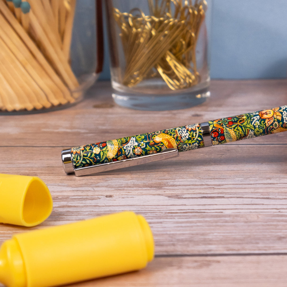 William Morris Strawberry Thief Ballpoint Pen in Gift Box